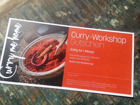 Curry Workshop Gutschein € 55,00